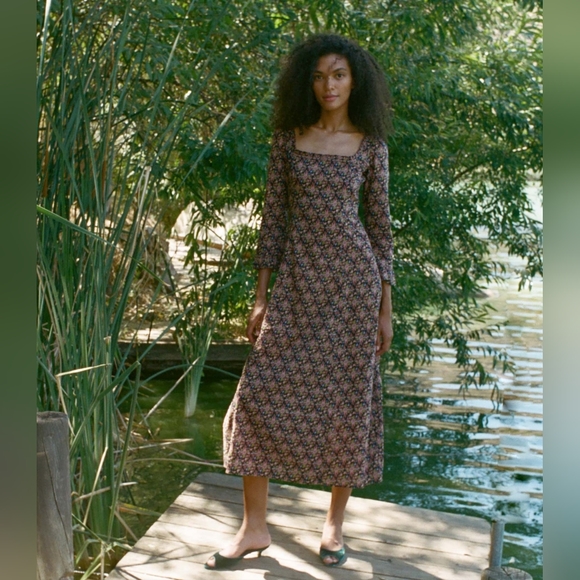 Doen Dresses & Skirts - DÔEN NWT MARISA DRESS - NOIR FOREST FLORAL size medium